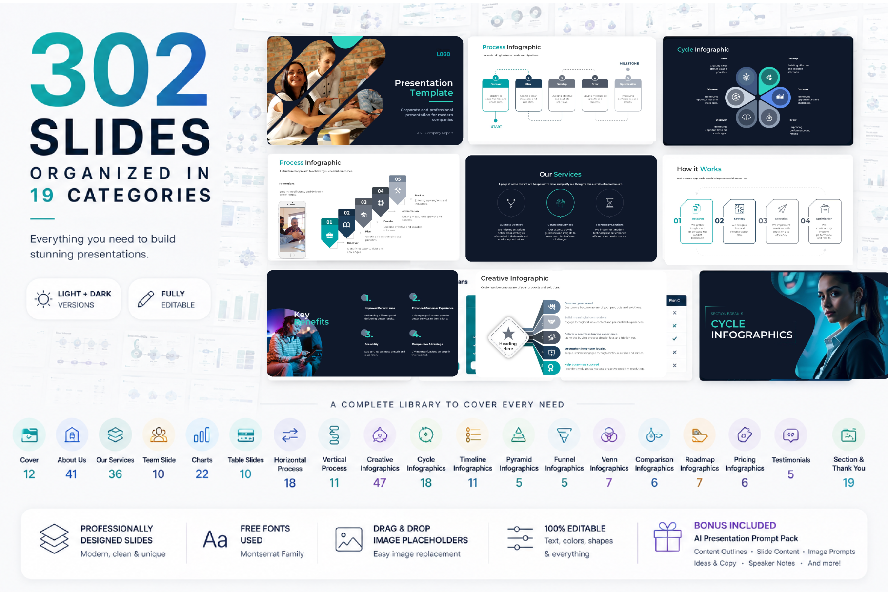Business Presentation Template Bundle – 302 Slides - Image 5