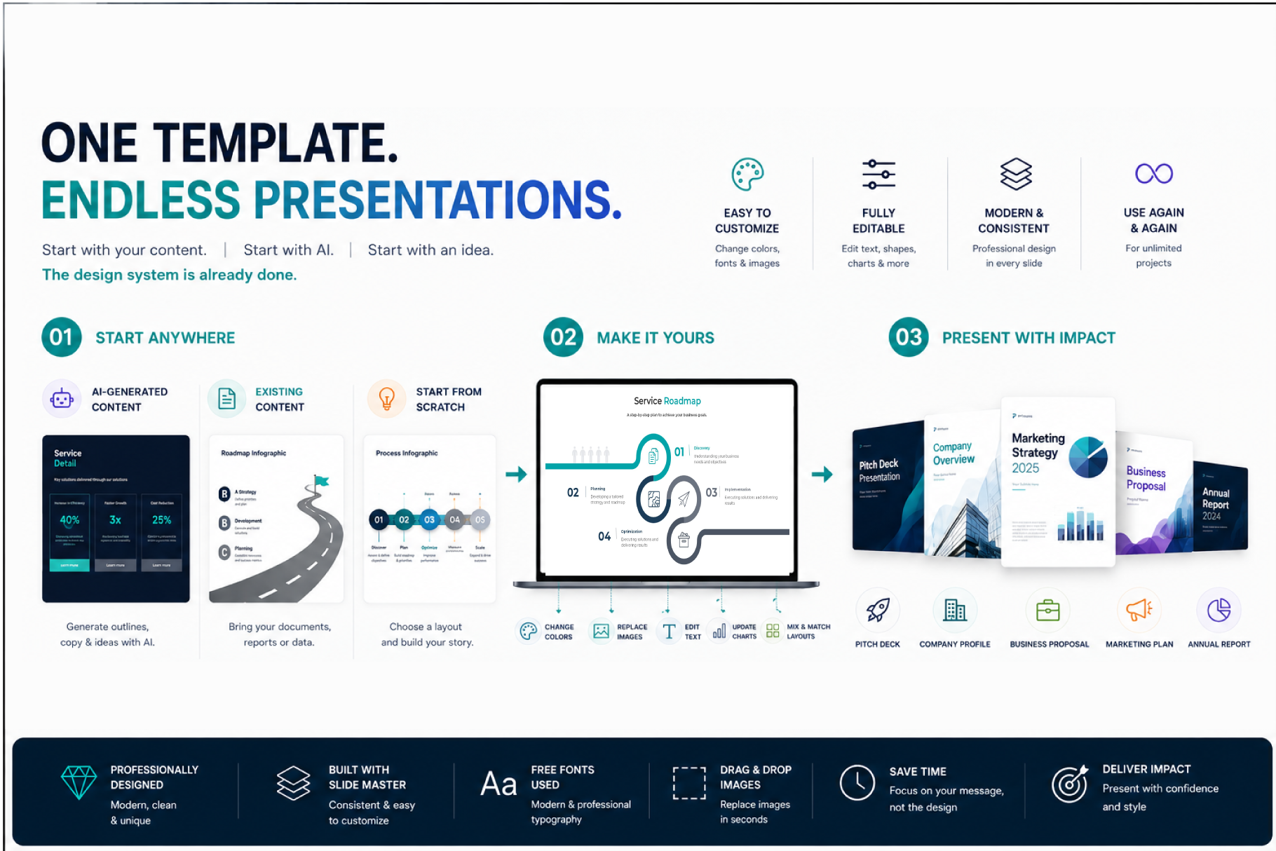 Business Presentation Template Bundle – 302 Slides - Image 3
