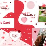 Happy Valentines Card in powerpoint templates to edit