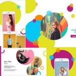 Colorful circles porwerpoint templates free download