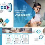 Screenshoot Corporate powerpoiint template blue