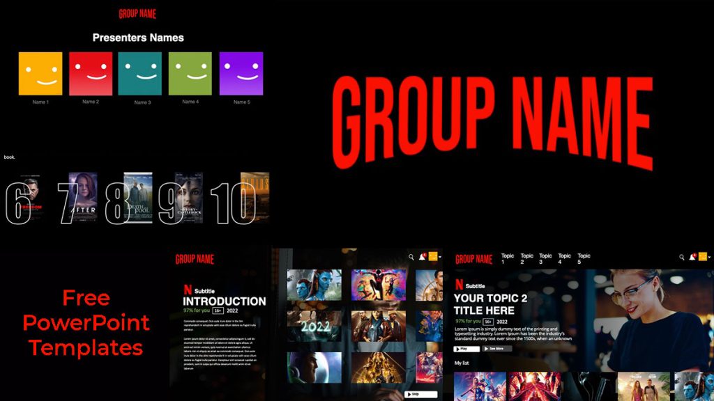 Free Netflix PowerPoint Template | Free Download | PPThemes