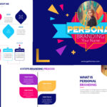 personal branding powerpoint template with infographics