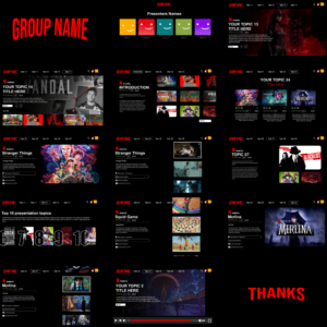 Netflix PowerPoint Template with morph transition
