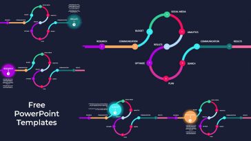 timeline process 11 steps powerpoint template